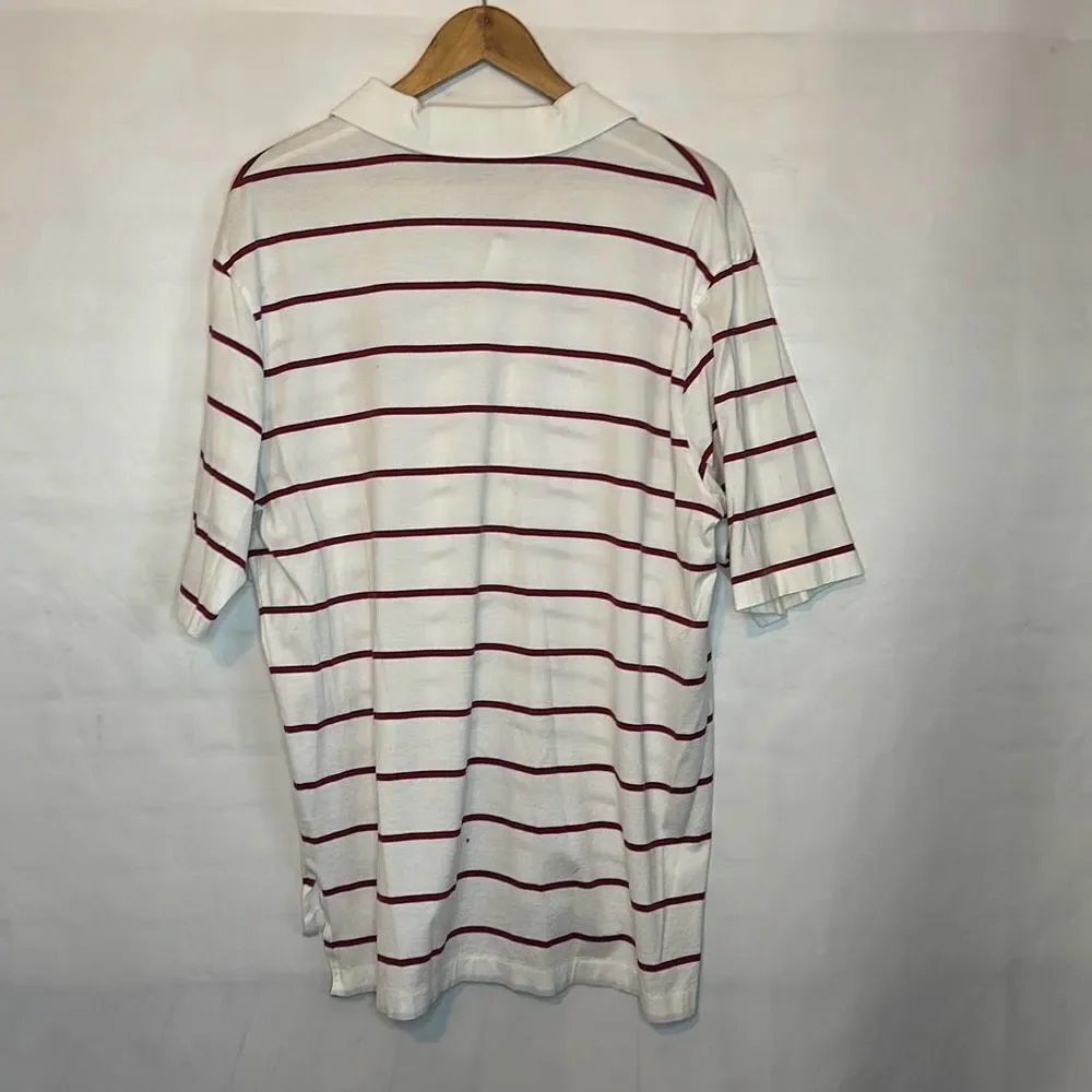 Polo Golf Ralph Lauren Pebble Beach‎ Golf Shirt Men's Size Large Red White Blue